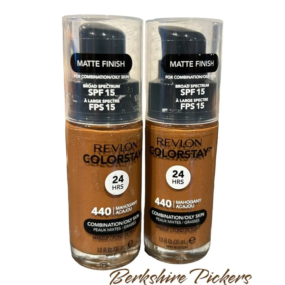 x2‎ Revlon Colorstay Longwear Makeup Combo/Oily, 440 Mahogany spf 20